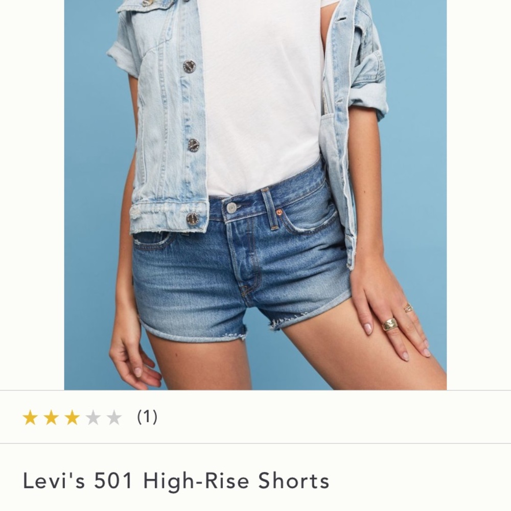 Levi’s 501 high rise shorts
